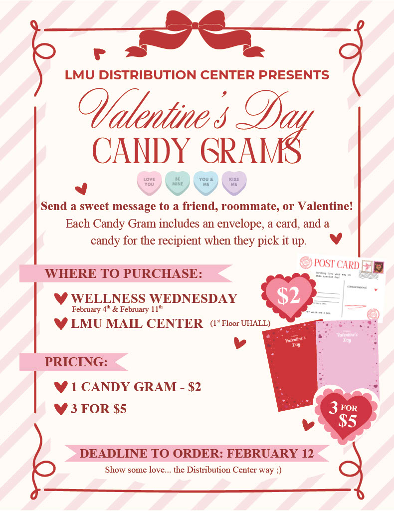 Valentine's Day Poster. Contact the Distribution Center at 310-338-2763 for more information.